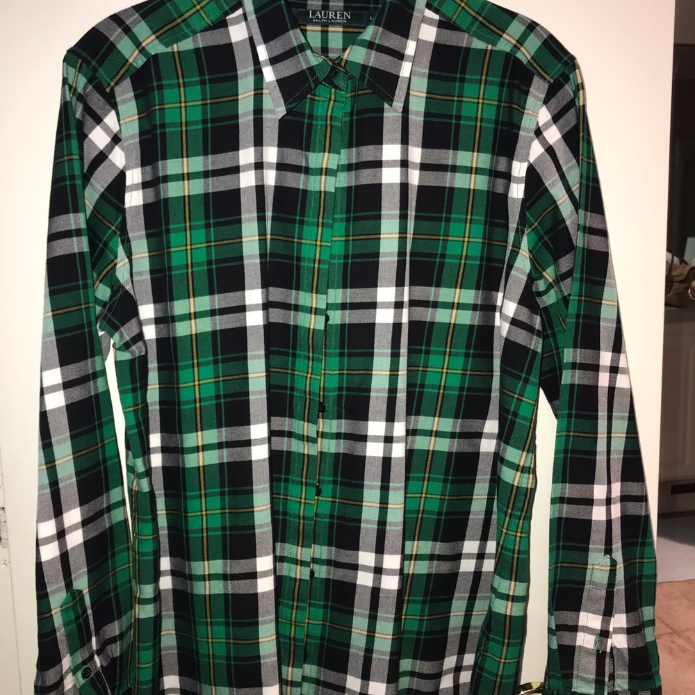 Women’s green Lauren Ralph Lauren button down